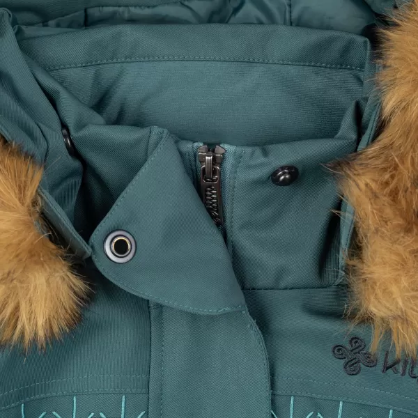  Wintermantel für Damen KILPI PERU-W SL0125KI DUNKELGRÜN 