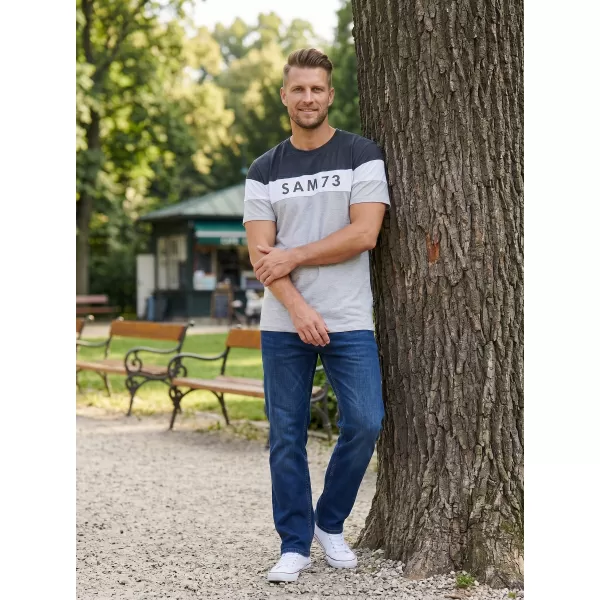  Herren-T-Shirt SAM 73 KAVIX MT 815 HELLGRAU 