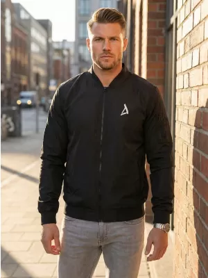 Bomberjacke für Herren ALTISPORT BYB/ALM002BY045 SCHWARZ UND WEIß