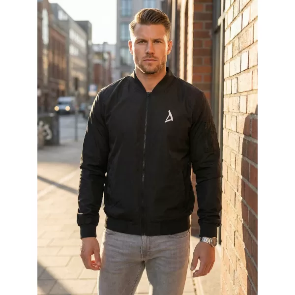  Bomberjacke für Herren ALTISPORT BYB/ALM002BY045 SCHWARZ UND WEIß 