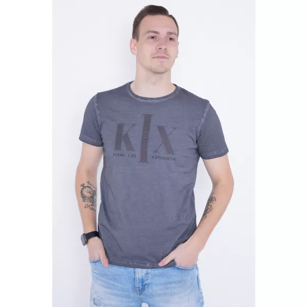  Herren-T-Shirt KIXMI OLWEN DUNKELGRAU 