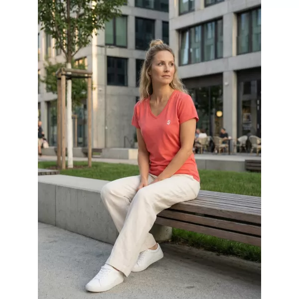  Damen-T-Shirt SAM 73 LUMIEL WT 873 LEUCHTEND ROSA 