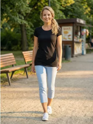 Damen-T-Shirt ALTISPORT ZOLIA LSKX384 SCHWARZ