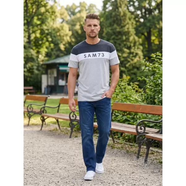  Herren-T-Shirt SAM 73 KAVIX MT 815 HELLGRAU 