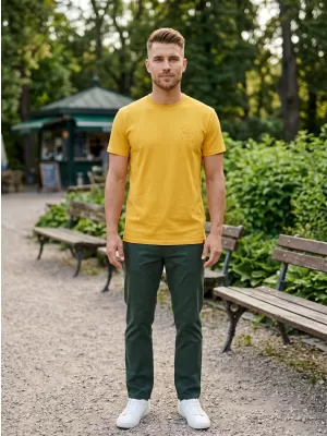 Herren-T-Shirt SAM 73 SEPOT MT 813 SENFGELB