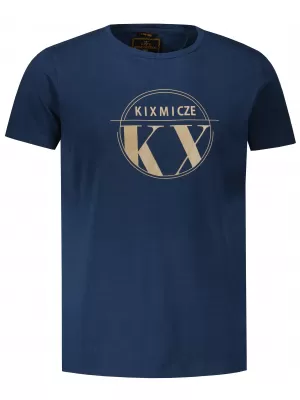 Herren-T-Shirt KIXMI OCTAVIO DUNKELBLAU