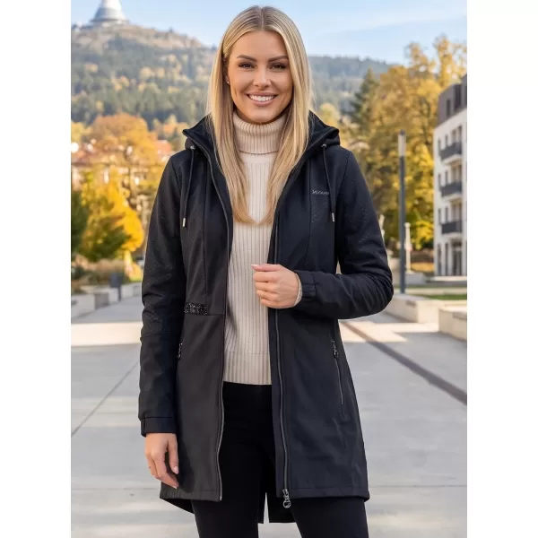  Softshell-Mantel für Damen KIXMI ORLENA SCHWARZ 