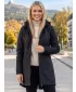 Softshell-Mantel für Damen KIXMI ORLENA SCHWARZ
