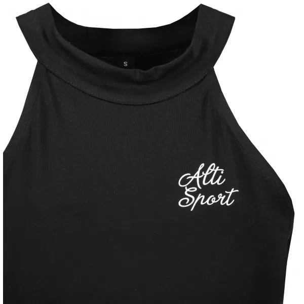  Damen-Tanktop ALTISPORT BYB/ALW056BY134 SCHWARZ UND WEIß 