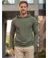 Herren-Sweatshirt KIXMI ORICK GRÜN