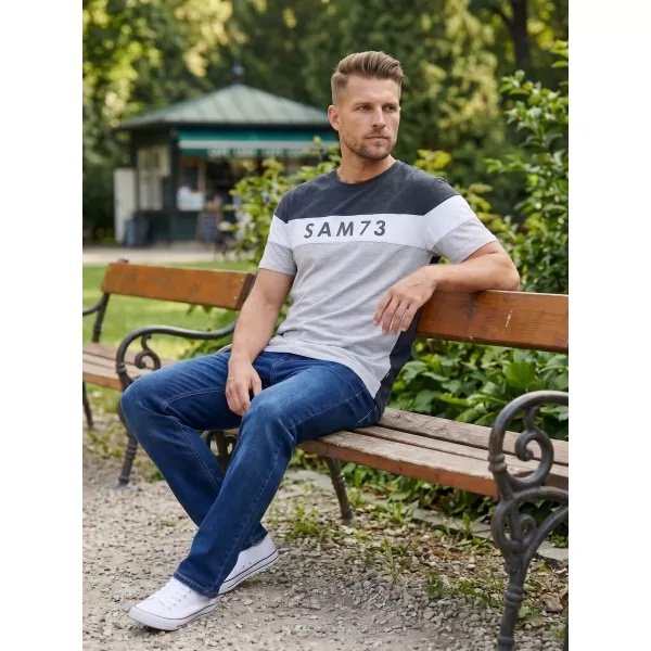  Herren-T-Shirt SAM 73 KAVIX MT 815 HELLGRAU 