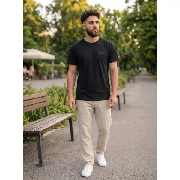  Herren-T-Shirt SAM 73 QUARIP MT 812 SCHWARZ 