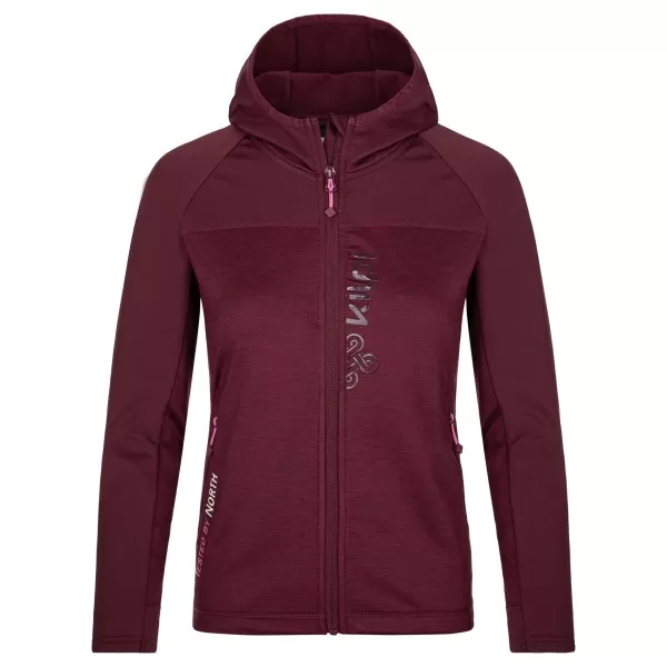  Damen-Sweatshirt KILPI LAYANA-W SL0202KI DUNKELROT 