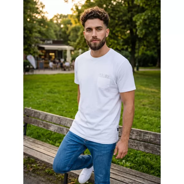  Herren-T-Shirt SAM 73 QUARIP MT 812 WEIß 