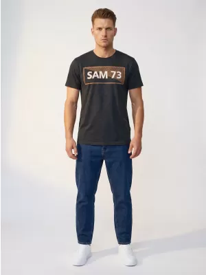 Herren-T-Shirt SAM 73 FENRI MT 814 SCHWARZ