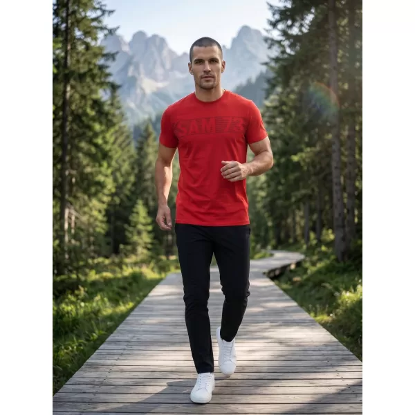  Herren-T-Shirt SAM 73 BARRY MT 811 ROT 