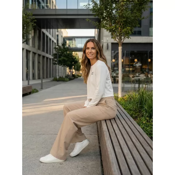  Crop-Top-Sweatshirt für Damen ALTISPORT BYB/ALW056BY131 WEIß 