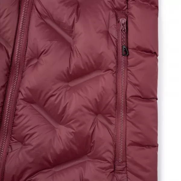  Daunenjacke für Damen KILPI ALBERTA-W SL0132KI DUNKELROT 