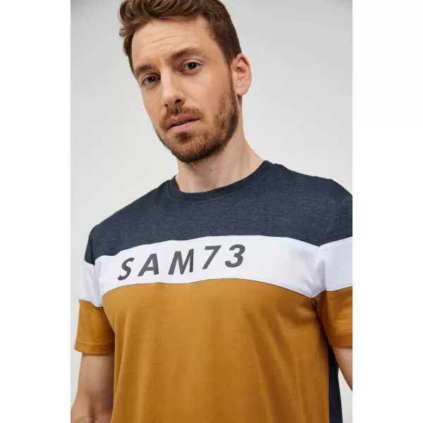  Herren-T-Shirt SAM 73 KAVIX MT 815 HELLBRAUN 