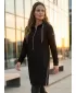 Erweitertes Damen-Sweatshirt KIXMI OLLY SCHWARZ