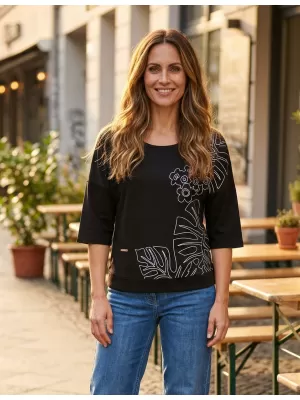 Damen-Sweatshirt KIXMI ORCHID SCHWARZ