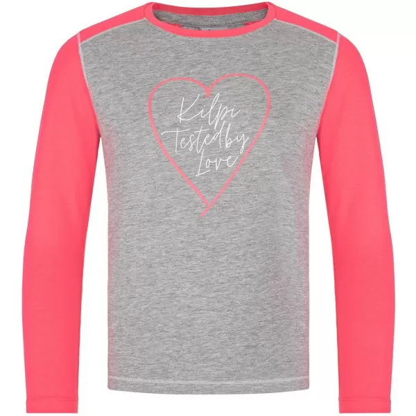  Mädchen-T-Shirt mit langen Ärmeln KILPI SONIER-JG SJ0351KI HELLGRAU 