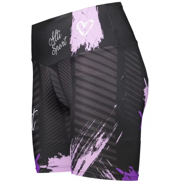  Kurze Premium-Leggings für Damen ALTISPORT SWE/ALW01S03 LILA 