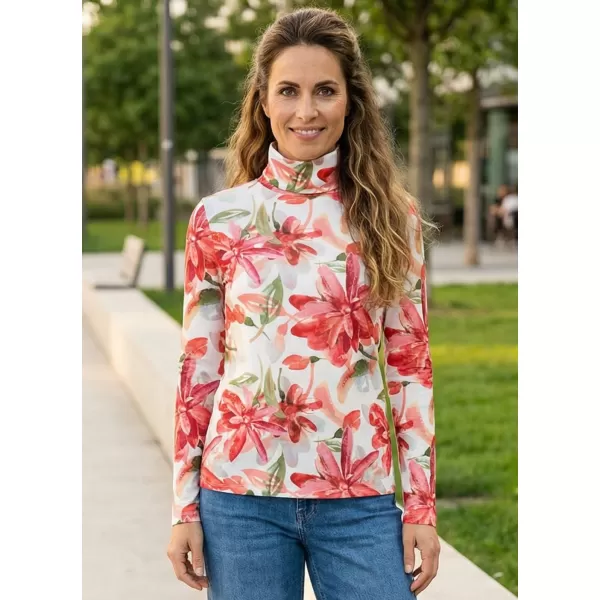  Rollkragenpullover für Damen KIXMI OPRAH WEIß 