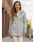 Erweitertes Damen-Sweatshirt ALTISPORT BYB/ALW056BY148 HELLGRAUE HIGHLIGHTS