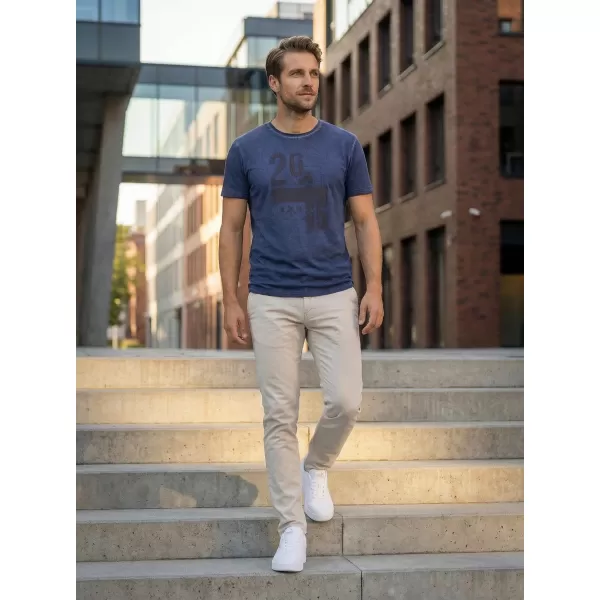  Herren-T-Shirt KIXMI OMER DUNKELBLAU 
