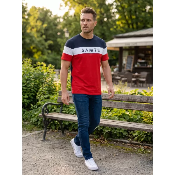  Herren-T-Shirt SAM 73 KAVIX MT 815 ROT 