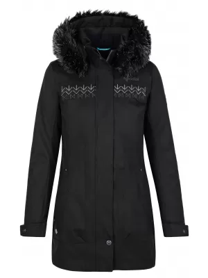 Wintermantel für Damen KILPI PERU-W SL0125KI SCHWARZ