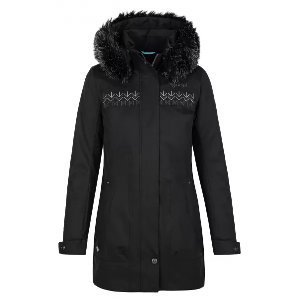  Wintermantel für Damen KILPI PERU-W SL0125KI SCHWARZ 