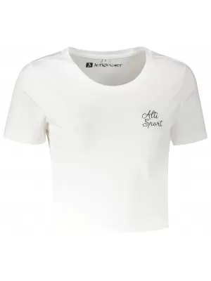 Crop-Top-T-Shirt für Damen ALTISPORT BYB/ALW056BY042 WEIß