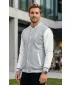 Herren-Sweatshirt ALTISPORT BYB/ALM002BB004 HELLGRAUE AKZENTE