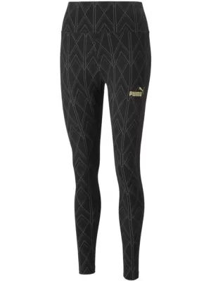 Leggings für Damen PUMA POWER DECO GLAM TIGHTS 671759-01 SCHWARZ