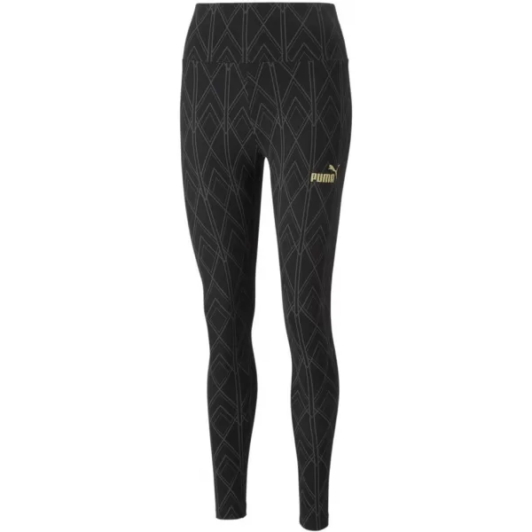  Leggings für Damen PUMA POWER DECO GLAM TIGHTS 671759-01 SCHWARZ 
