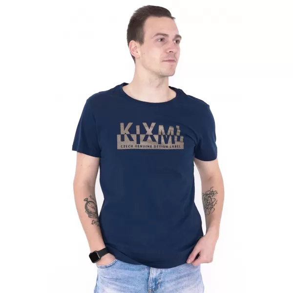  Herren-T-Shirt KIXMI ORLANDO DUNKELBLAU 