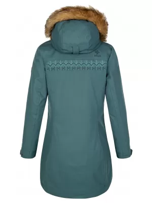Wintermantel für Damen KILPI PERU-W SL0125KI DUNKELGRÜN
