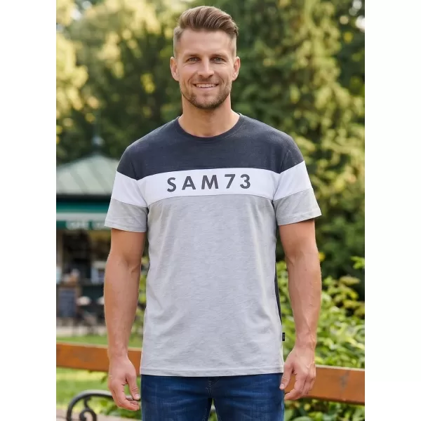  Herren-T-Shirt SAM 73 KAVIX MT 815 HELLGRAU 