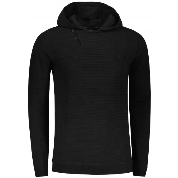  Herren-Sweatshirt KIXMI ORICK SCHWARZ 