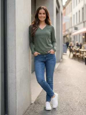 Damen-T-Shirt ALTISPORT PAFIA LTSY940 GRÜN