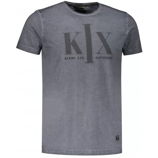  Herren-T-Shirt KIXMI OLWEN DUNKELGRAU 