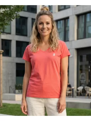 Damen-T-Shirt SAM 73 LUMIEL WT 873 LEUCHTEND ROSA