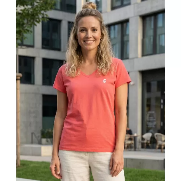 Damen-T-Shirt SAM 73 LUMIEL WT 873 LEUCHTEND ROSA 