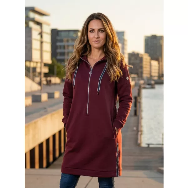  Erweitertes Damen-Sweatshirt KIXMI OLLY BURGUND 