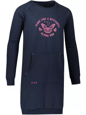 Mädchenkleid ALPINE PRO ANAHO KSKY117 BLAU