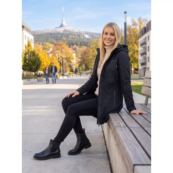  Softshell-Mantel für Damen KIXMI ORLENA SCHWARZ 