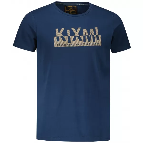  Herren-T-Shirt KIXMI ORLANDO DUNKELBLAU 