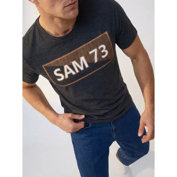  Herren-T-Shirt SAM 73 FENRI MT 814 SCHWARZ 